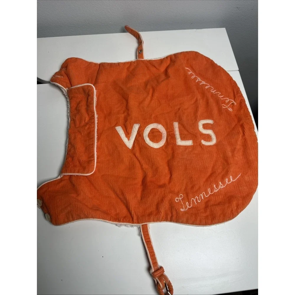 Vintage Dog Outfit Sweater‎ Tennessee Vols Orange 50s 60s Corduroy Small